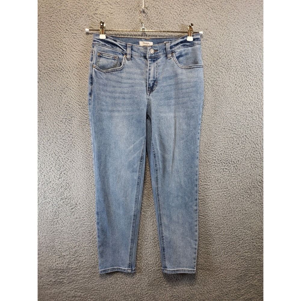 Kensie The Effortless Skinny Crop Jeans Womens 8/29 (Fits 29x25.5) Blue Denim